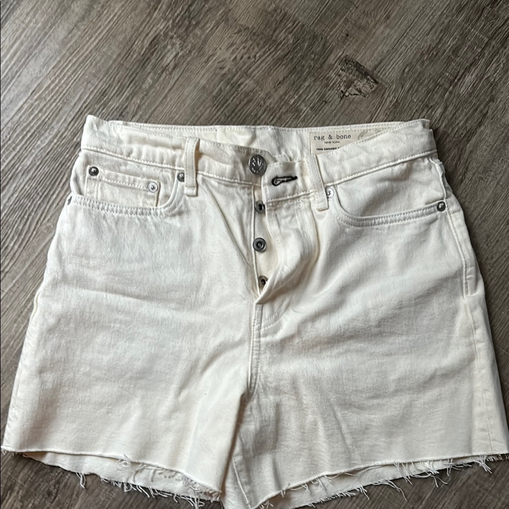 NWOT Cream rag & bone jean shorts